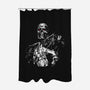 Cyborg-none polyester shower curtain-jonathan-grimm-art