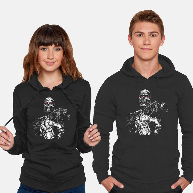 Cyborg-unisex pullover sweatshirt-jonathan-grimm-art