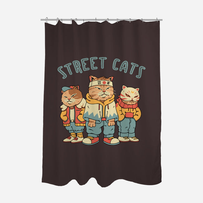 Street Cats-none polyester shower curtain-vp021