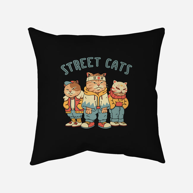 Street Cats-none removable cover w insert throw pillow-vp021