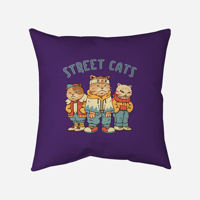 Street Cats-none removable cover w insert throw pillow-vp021