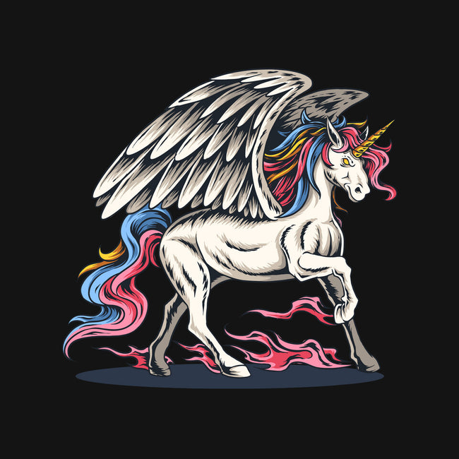 Flying Unicorn-none polyester shower curtain-Faissal Thomas