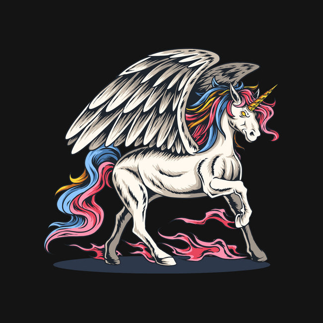 Flying Unicorn-none removable cover throw pillow-Faissal Thomas