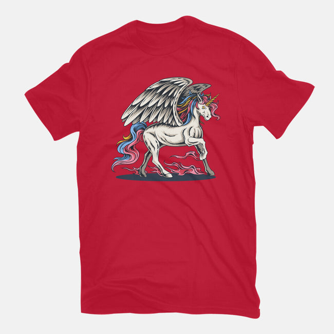 Flying Unicorn-youth basic tee-Faissal Thomas