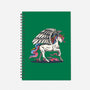 Flying Unicorn-none dot grid notebook-Faissal Thomas