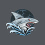 Shark Rage-none polyester shower curtain-Faissal Thomas