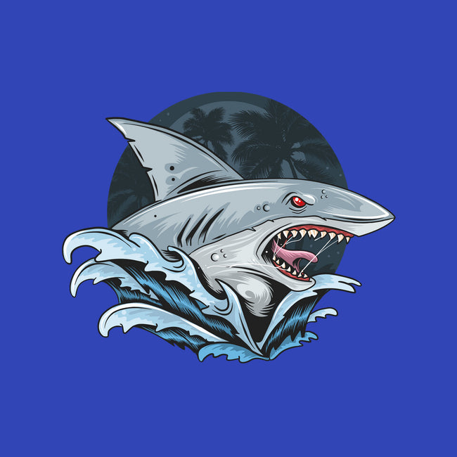 Shark Rage-none polyester shower curtain-Faissal Thomas