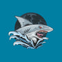 Shark Rage-none removable cover w insert throw pillow-Faissal Thomas