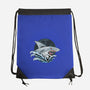 Shark Rage-none drawstring bag-Faissal Thomas