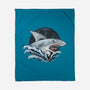 Shark Rage-none fleece blanket-Faissal Thomas