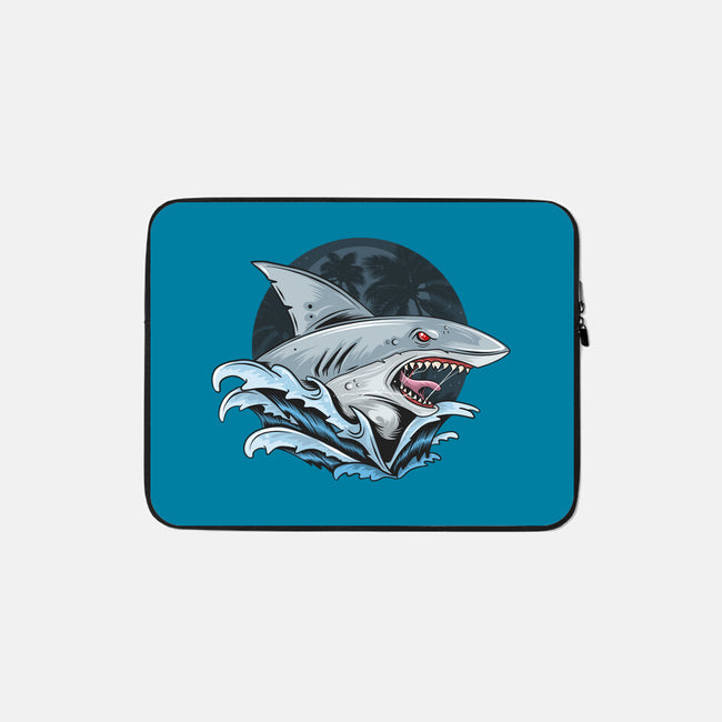 Shark Rage-none zippered laptop sleeve-Faissal Thomas