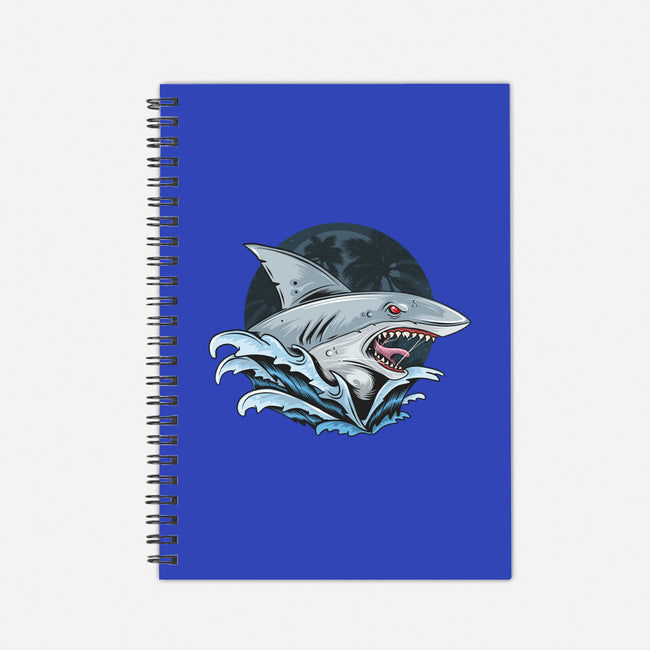 Shark Rage-none dot grid notebook-Faissal Thomas