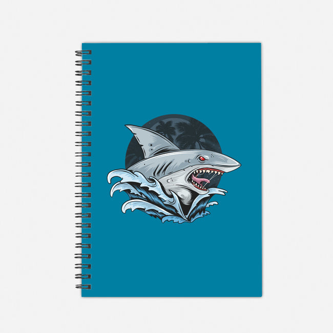 Shark Rage-none dot grid notebook-Faissal Thomas