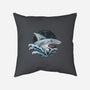 Shark Rage-none removable cover w insert throw pillow-Faissal Thomas
