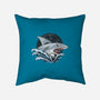 Shark Rage-none removable cover w insert throw pillow-Faissal Thomas