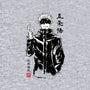 Satoru Gojo Sumi-E-womens fitted tee-DrMonekers