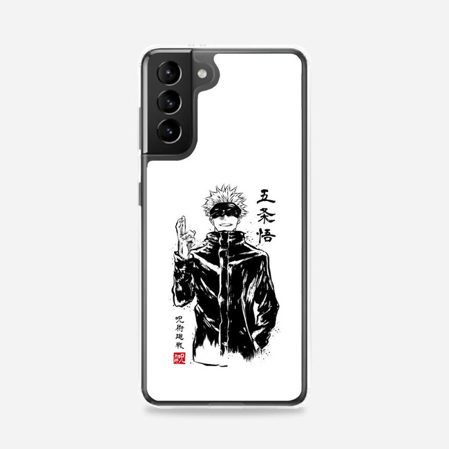 Satoru Gojo Sumi-E-samsung snap phone case-DrMonekers