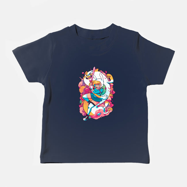 The Human And The Cat-baby basic tee-Bruno Mota