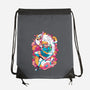 The Human And The Cat-none drawstring bag-Bruno Mota