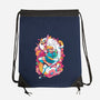 The Human And The Cat-none drawstring bag-Bruno Mota