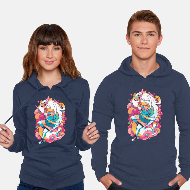 The Human And The Cat-unisex pullover sweatshirt-Bruno Mota