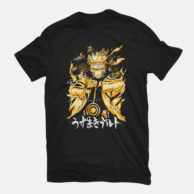 Nine-Tails Chakra Mode-unisex basic tee-Knegosfield