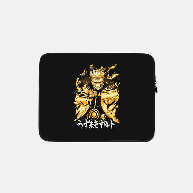 Nine-Tails Chakra Mode-none zippered laptop sleeve-Knegosfield
