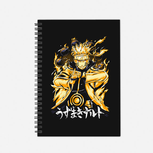 Nine-Tails Chakra Mode-none dot grid notebook-Knegosfield