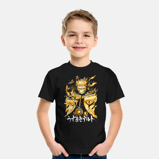 Nine-Tails Chakra Mode-youth basic tee-Knegosfield