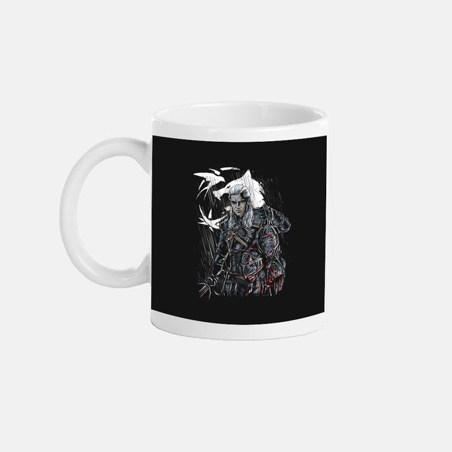 Geralt's Quest-none glossy mug-Knegosfield