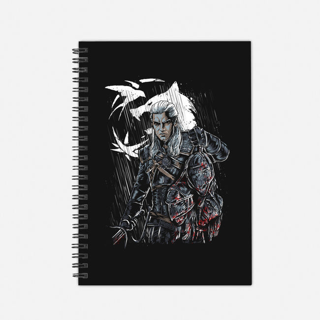 Geralt's Quest-none dot grid notebook-Knegosfield