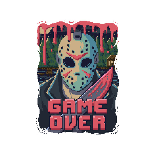 Game Over Pixels-none glossy sticker-danielmorris1993