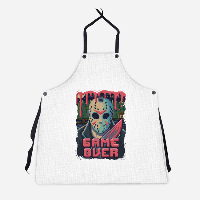 Game Over Pixels-unisex kitchen apron-danielmorris1993