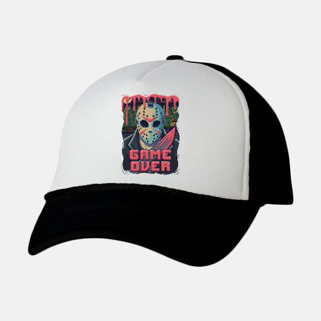 Game Over Pixels-unisex trucker hat-danielmorris1993