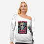 Game Over Pixels-womens off shoulder sweatshirt-danielmorris1993