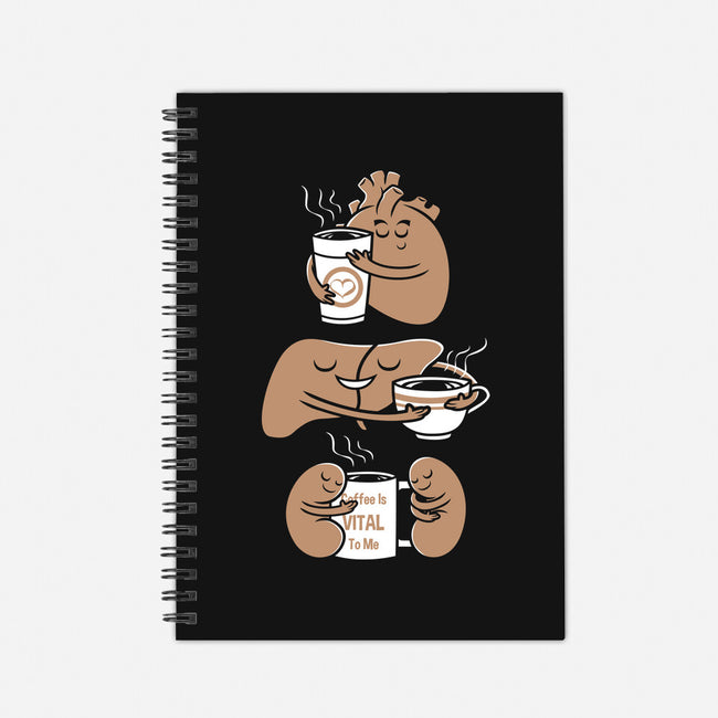 Coffee Is Vital To Me-none dot grid notebook-krisren28