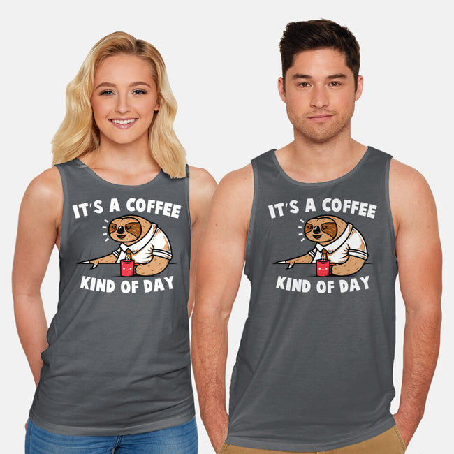 It's A Coffee Kind Of Day-unisex basic tank-krisren28