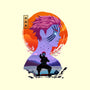 Akaza Slayer-none glossy sticker-rondes