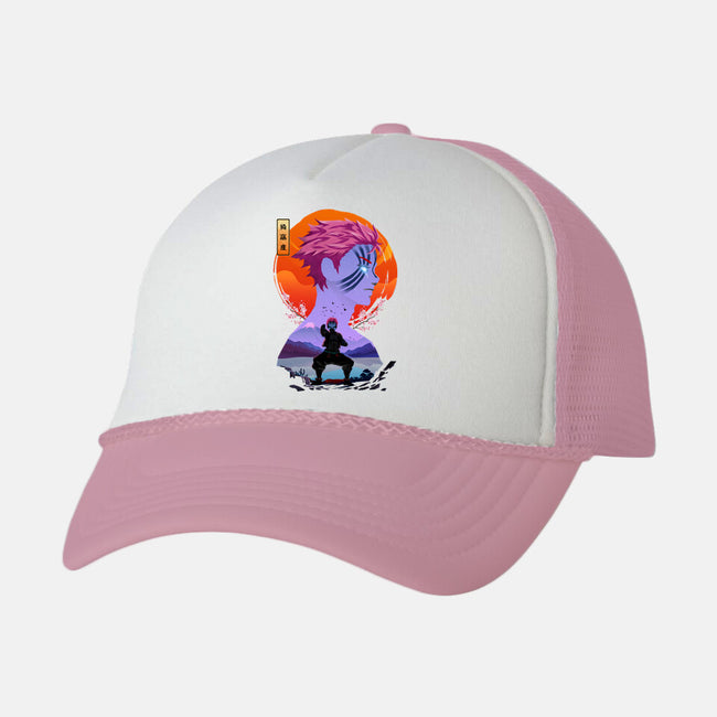 Akaza Slayer-unisex trucker hat-rondes