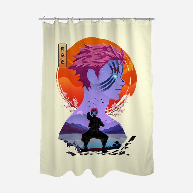 Akaza Slayer-none polyester shower curtain-rondes