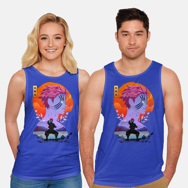 Akaza Slayer-unisex basic tank-rondes