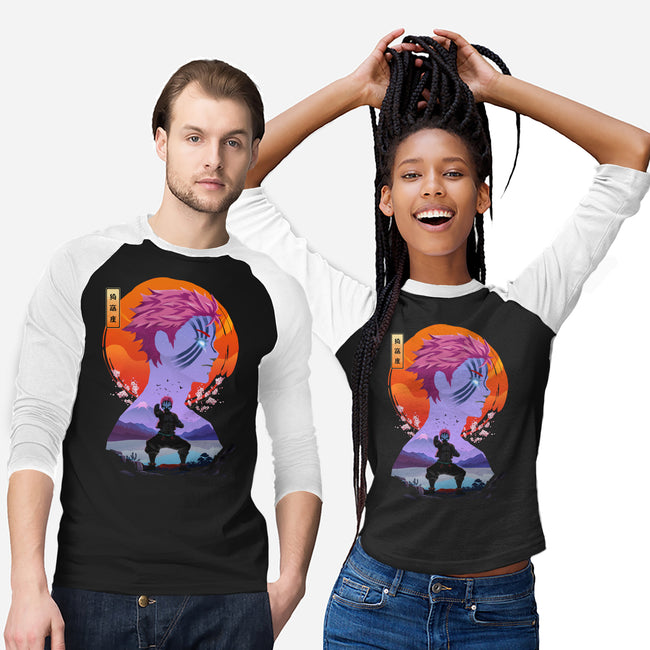 Akaza Slayer-unisex baseball tee-rondes
