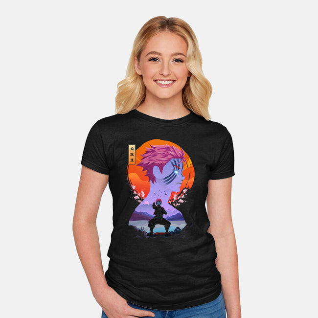 Akaza Slayer-womens fitted tee-rondes