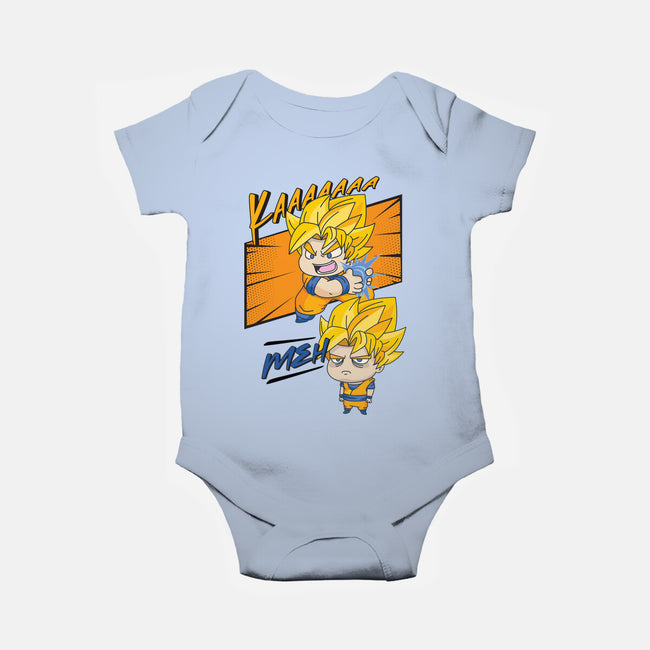 Meh!-baby basic onesie-AnnoyingAmy