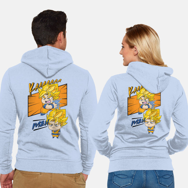 Meh!-unisex zip-up sweatshirt-AnnoyingAmy