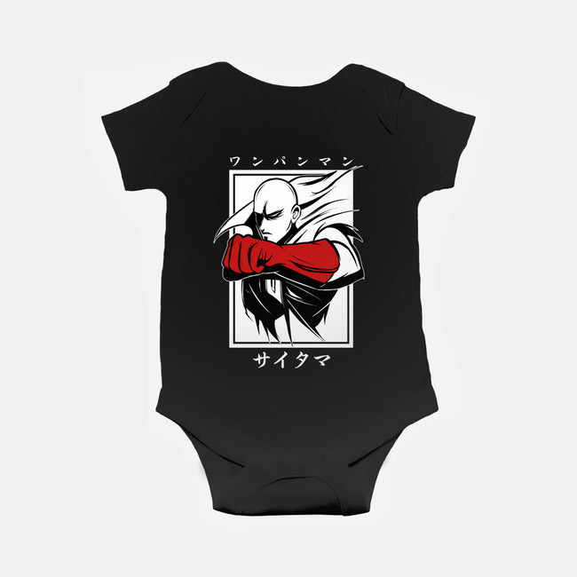 One Punch Red-baby basic onesie-Faissal Thomas