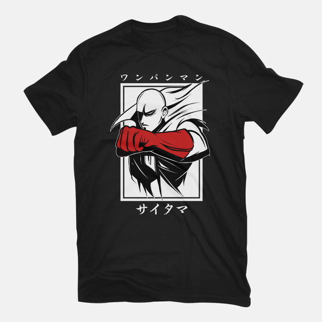 One Punch Red-mens heavyweight tee-Faissal Thomas
