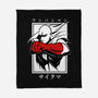One Punch Red-none fleece blanket-Faissal Thomas