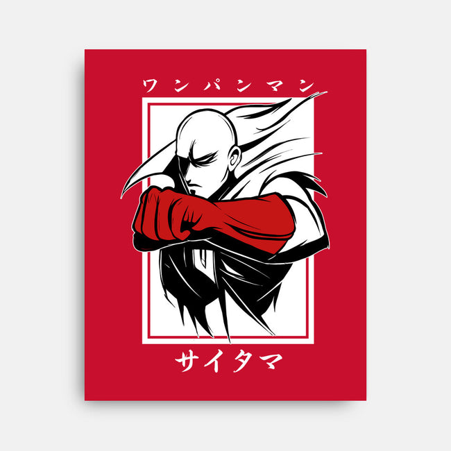 One Punch Red-none stretched canvas-Faissal Thomas