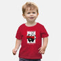One Punch Red-baby basic tee-Faissal Thomas